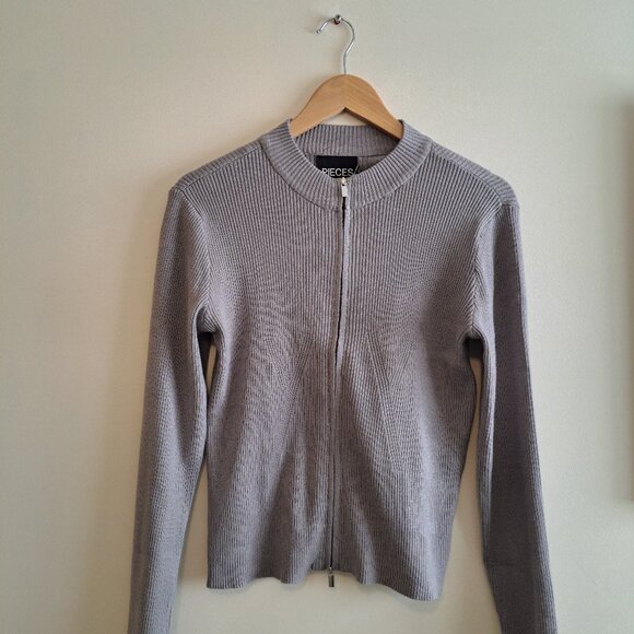 Women's PIECES long sleeve knit cardigan - Picture 4 of 9